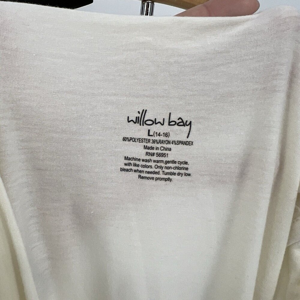 Willow Bay Womens L LargeSleeveless Cowl Neck Top Large Polyester & Spandex Blen - Picture 4 of 4